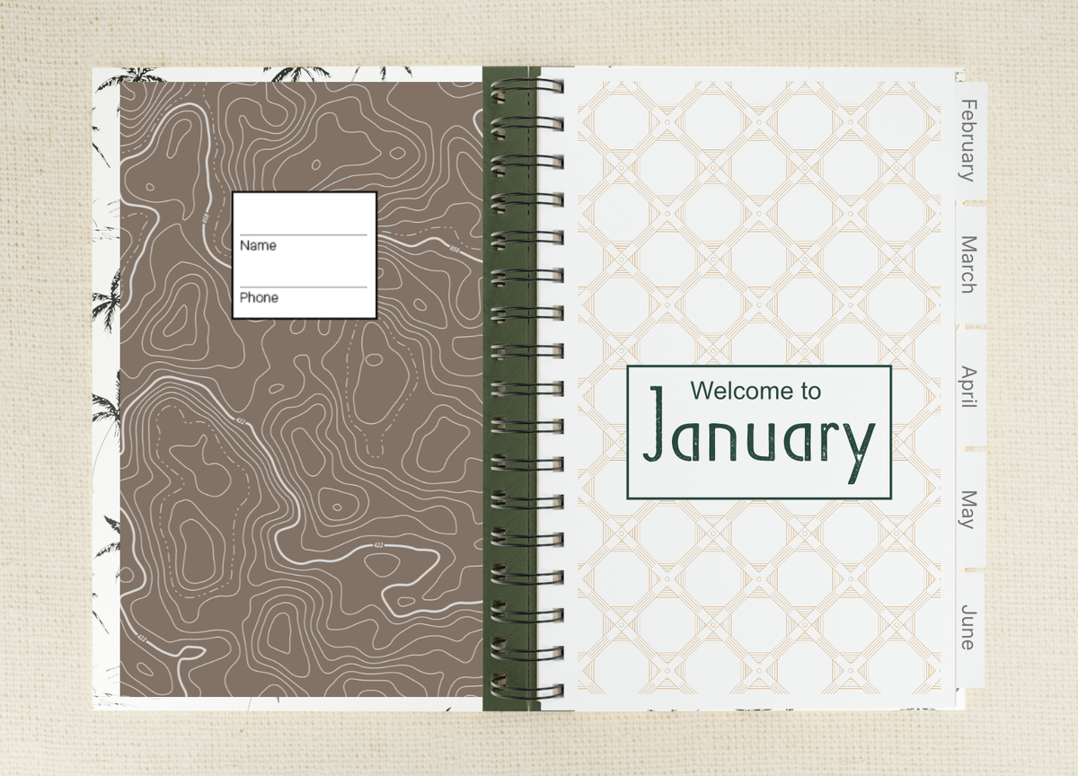 Ultimate Daily Planner | Seaside Palm Trees